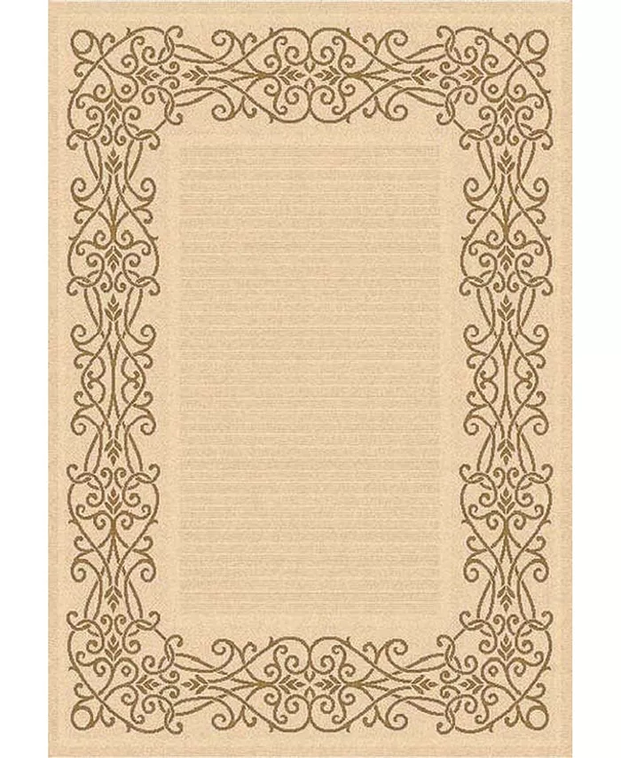 Safavieh Courtyard Natural and Brown 2'4