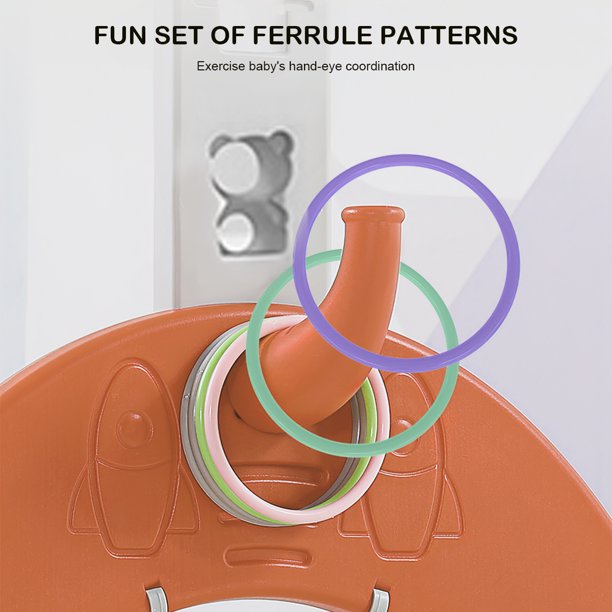 MIHOLL Kids Basketball Hoop， Toddler Sports Activity Center with Adjustable Height， Basketball Soccer Golf Game Set， Indoor Outdoor Basketball Hoop Set Best Gift for Baby