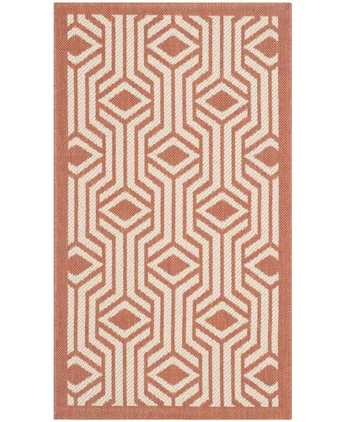 Safavieh Courtyard Natural and Olive 4' x 5'7