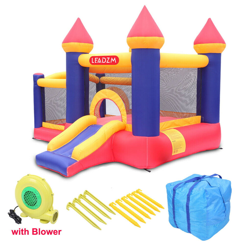 Inflatable Bounce House Slide Moonwalk Bouncy Castle with Air Blower