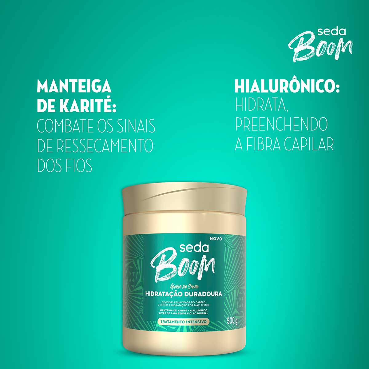 Mascara de Tratamento Seda Boom Hidratacao 500g