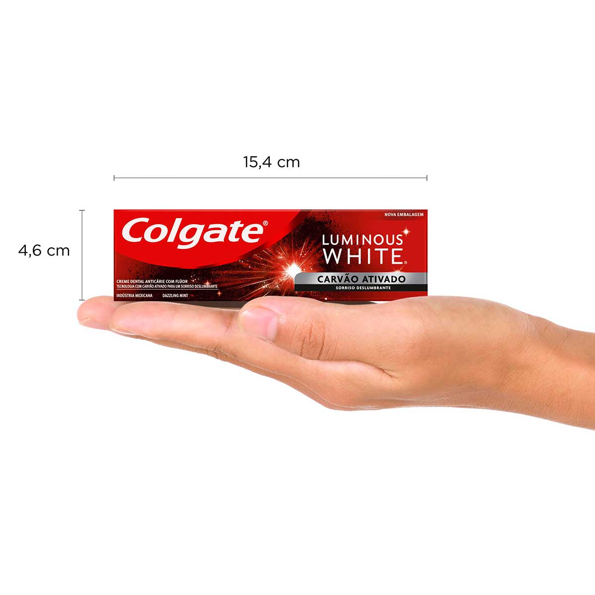 Creme Para Clareamento Dental Colgate Luminous White Carvao Ativado 70g