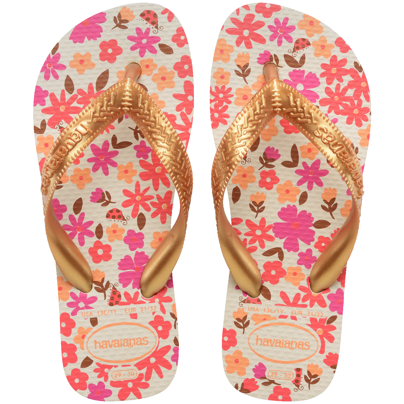 Chinelo Havaianas Infantil Flores