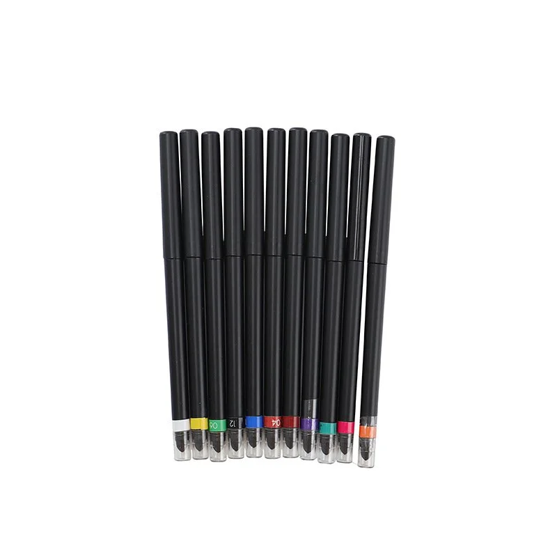 12 Color Eyeshadow Makeup Lip Liner Pencil Gel