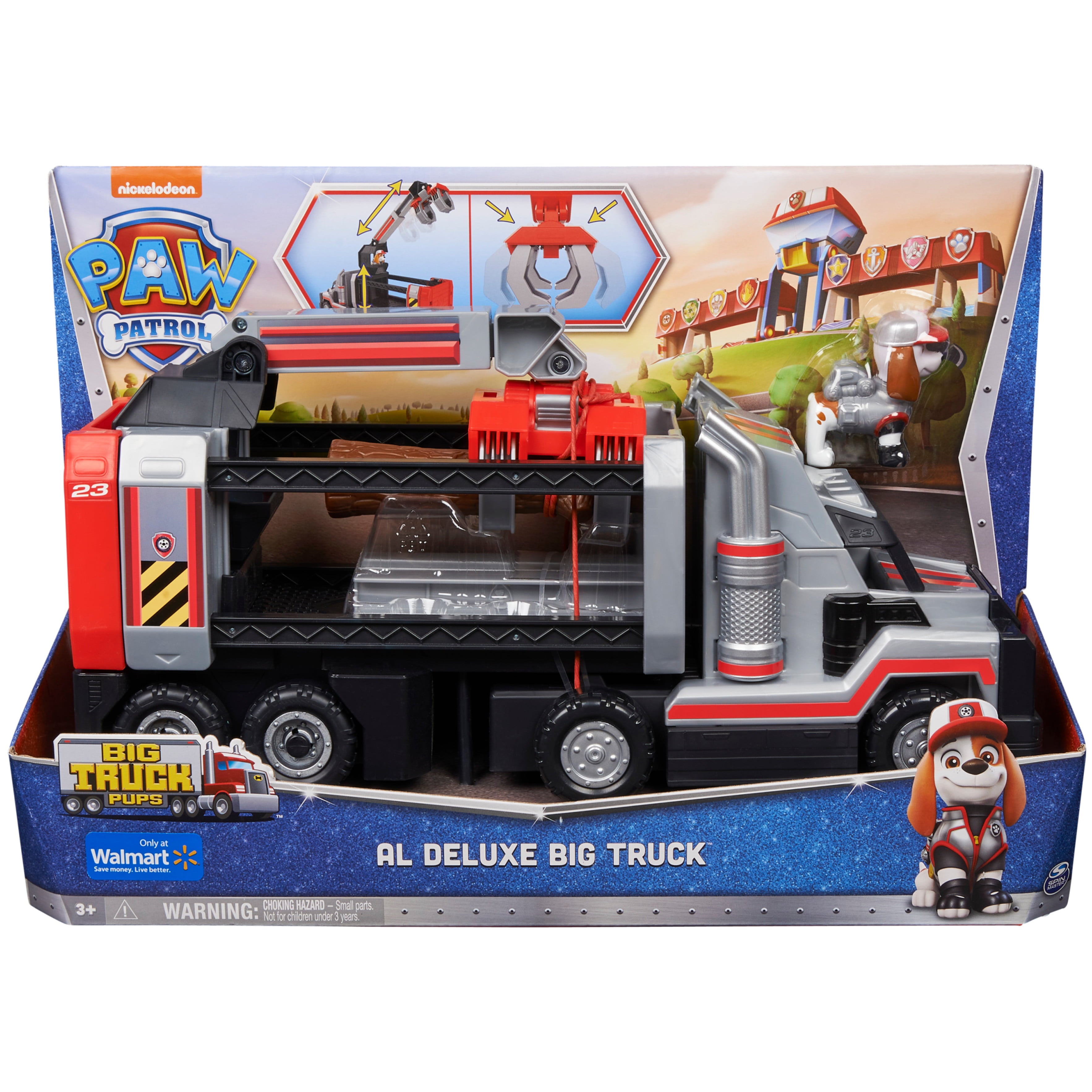 PAW Patrol， Al’s Deluxe Big Truck Toy with Moveable Claw Arm and Accessories