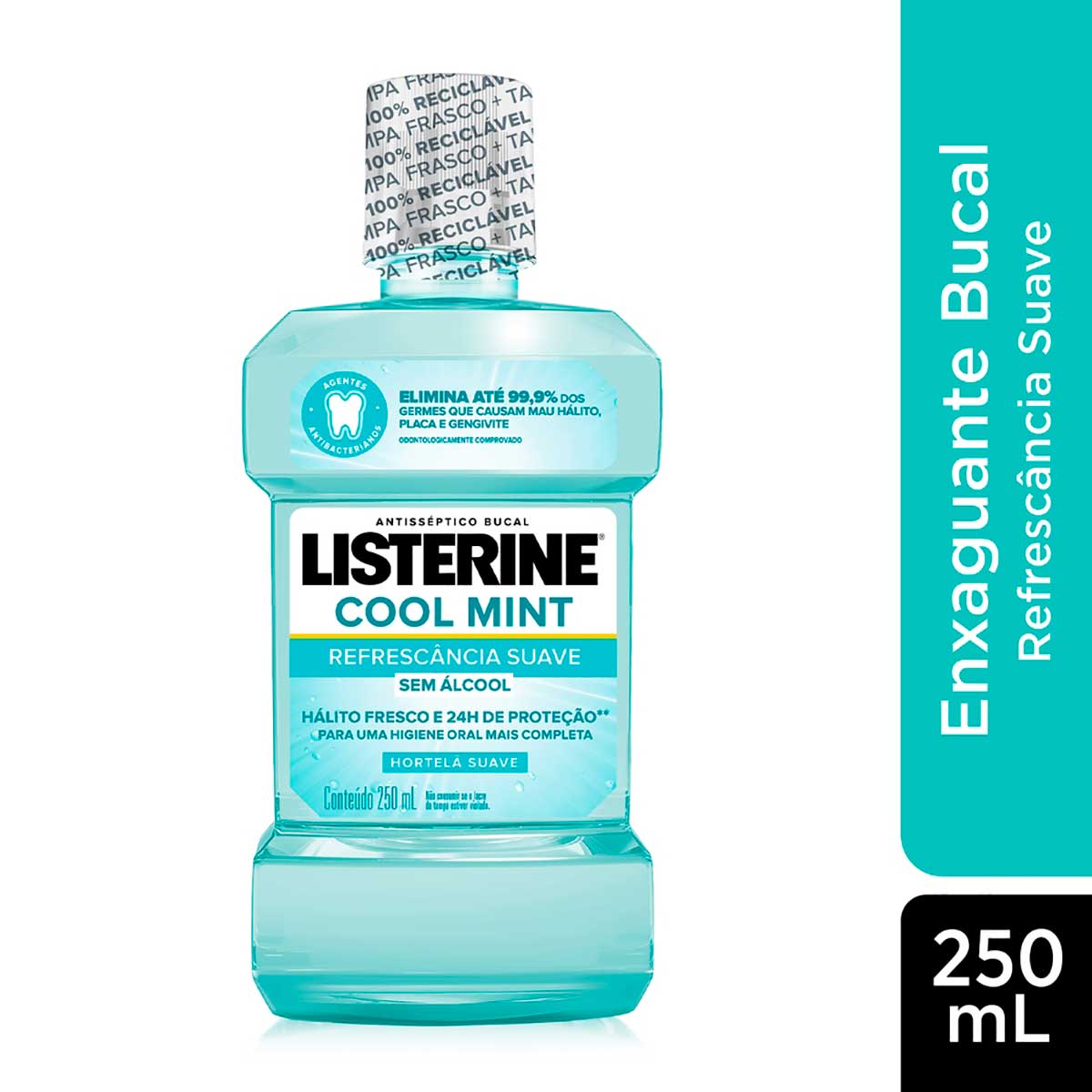 Enxaguante Bucal sem Alcool Listerine Cool Mint 250ml