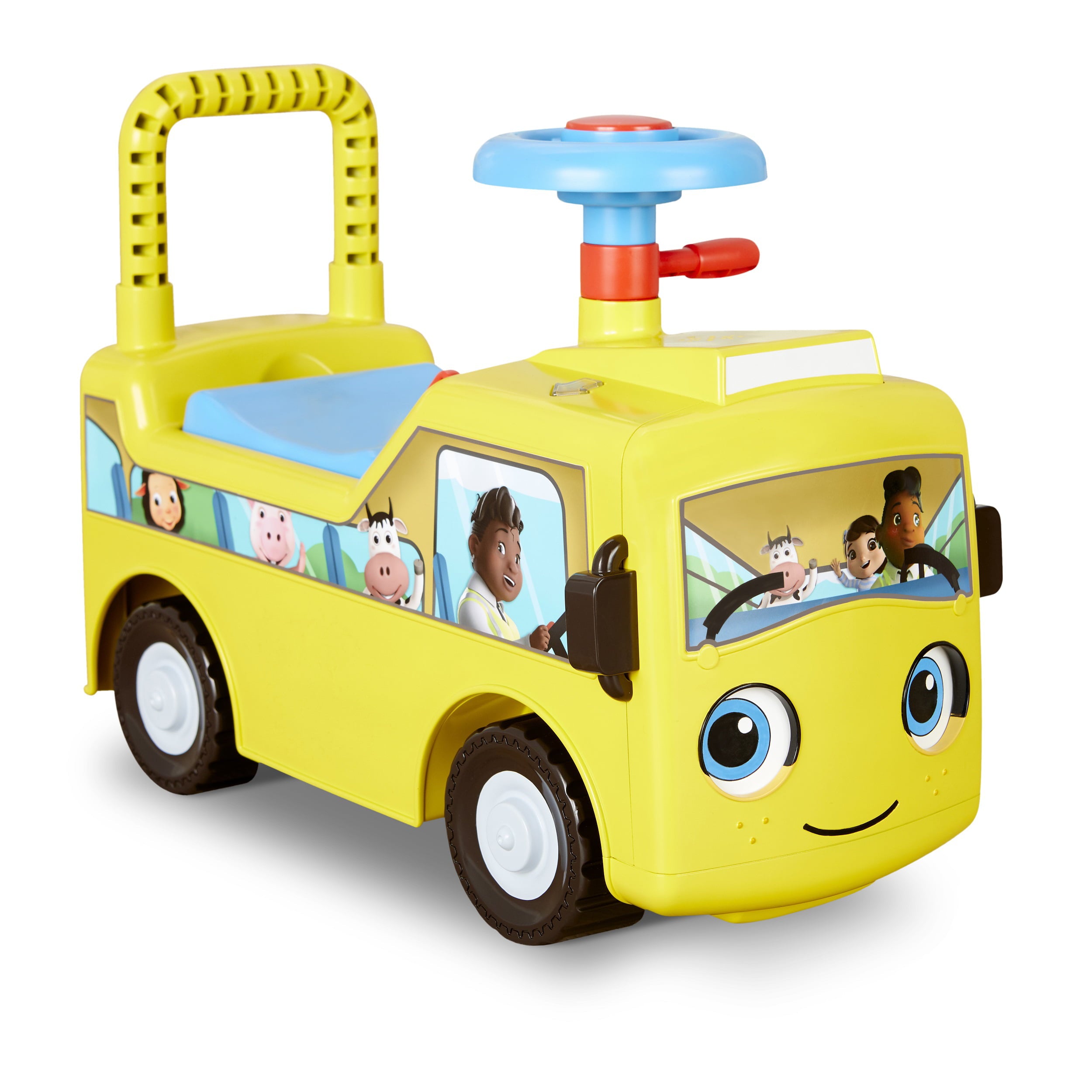 Little Tikes Little Baby Bum Wheels on the Bus Ride on Push Car Toy， Toddler Toy for Boys Girls Ages 1 2 3 Year Old