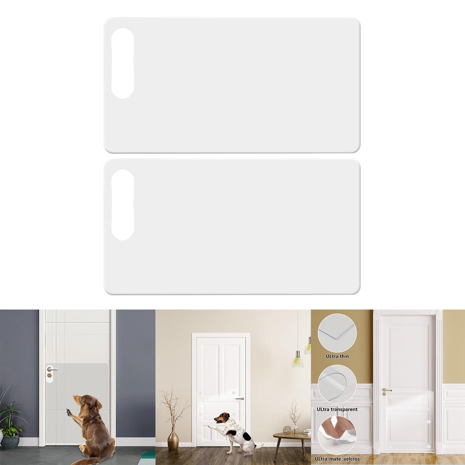 Dog Scratch Door Protector， for Pets to ， Right Door 83x55cm