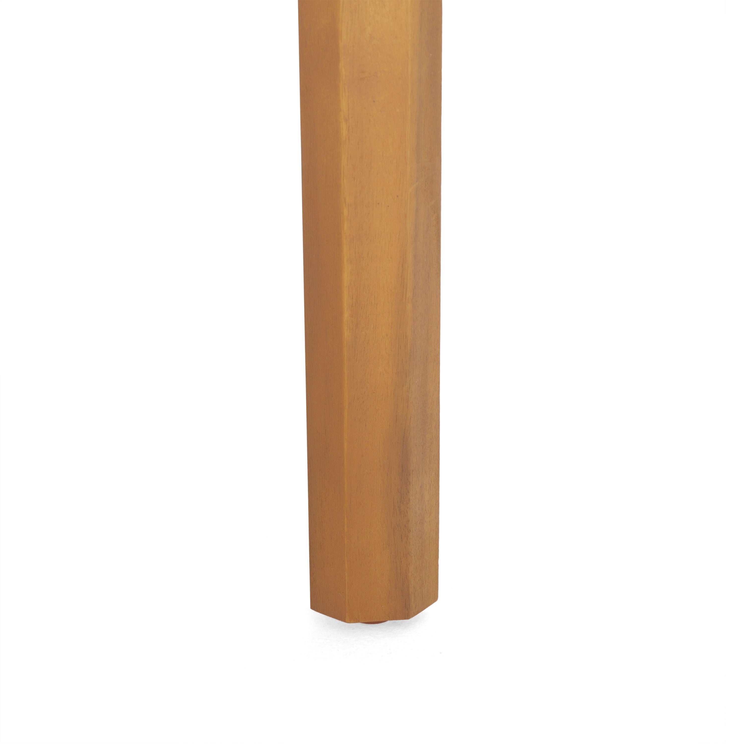 Ludwig Outdoor Acacia Wood 3 Piece Chat Set with Cushions