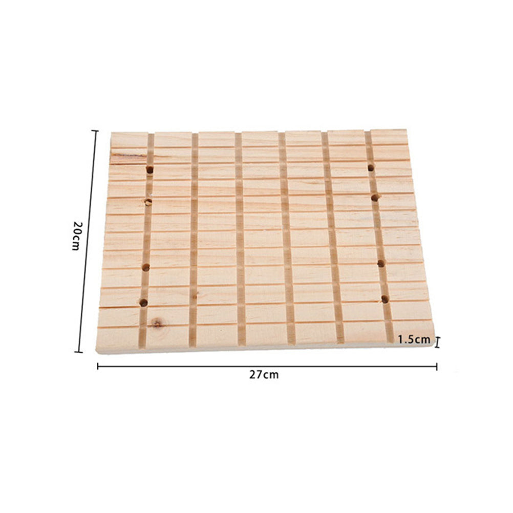Hemoton Scratch Board Hamster Scratching Rabbit Foot Pad Bunny Toys Guinea Chinchilla Small Animal Wooden