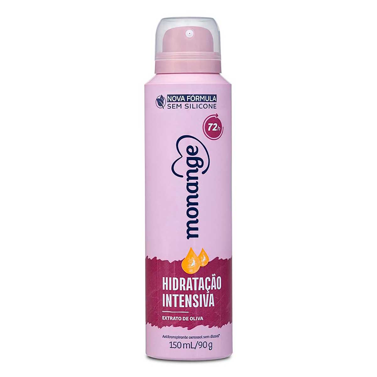 Desodorante Aerossol Antitranspirante Monange Feminino Hidratacao Intensiva 150ml