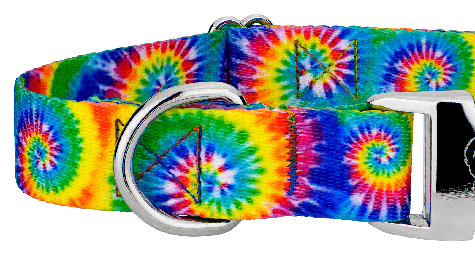 Country Brook Petz® Premium Classic Tie Dye Dog Collar and Leash， Large
