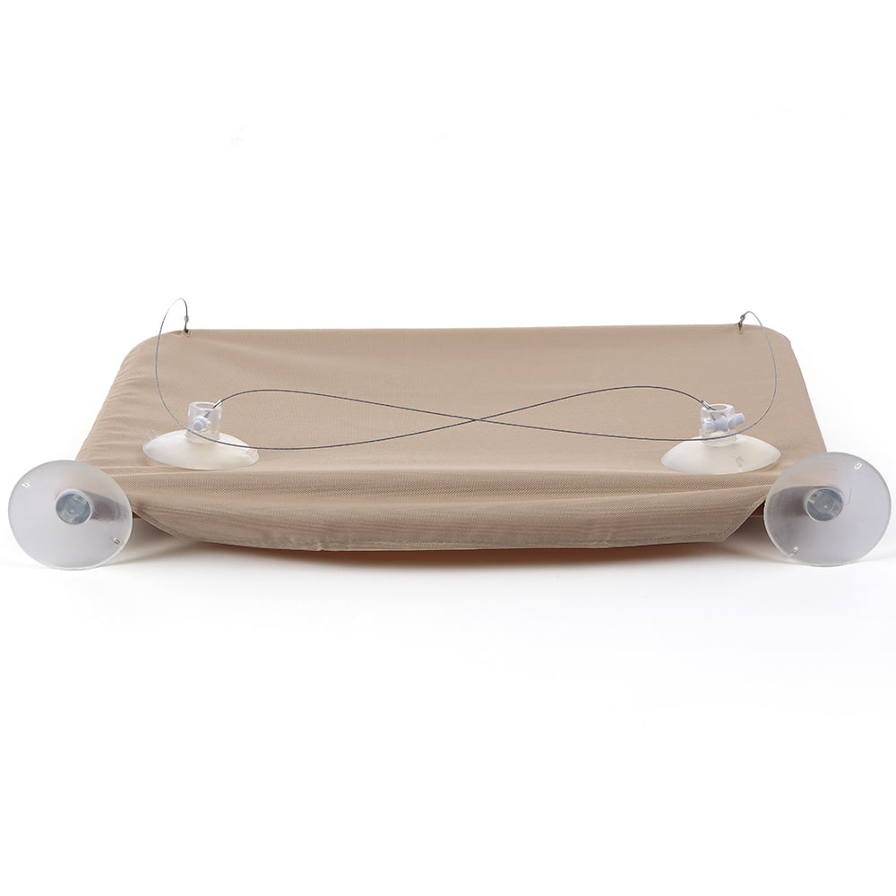 Cat Window Perch Hammock Window Mounted Cat Bed Cooling Breathable Canvas Suction Cups Sunbath Hammock Bed for Cats Dogs