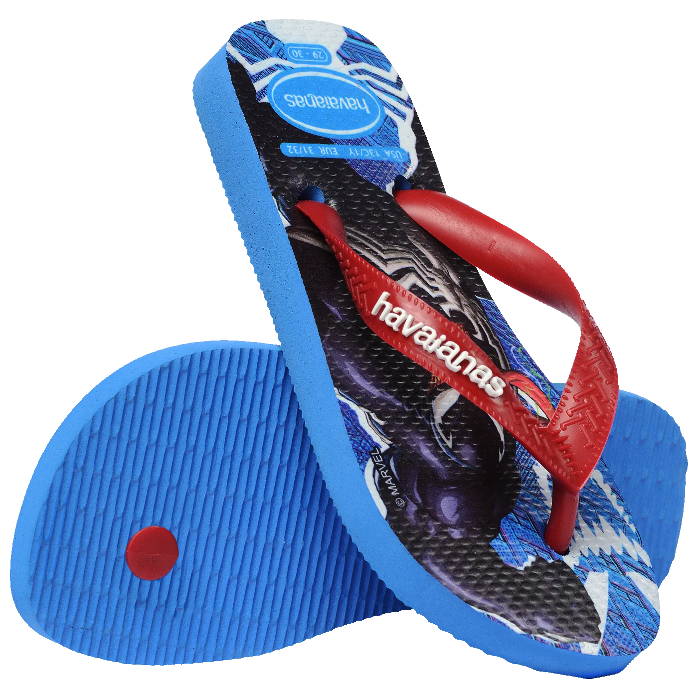 Chinelo Havaianas Infantil Top Marvel II Homem Aranha