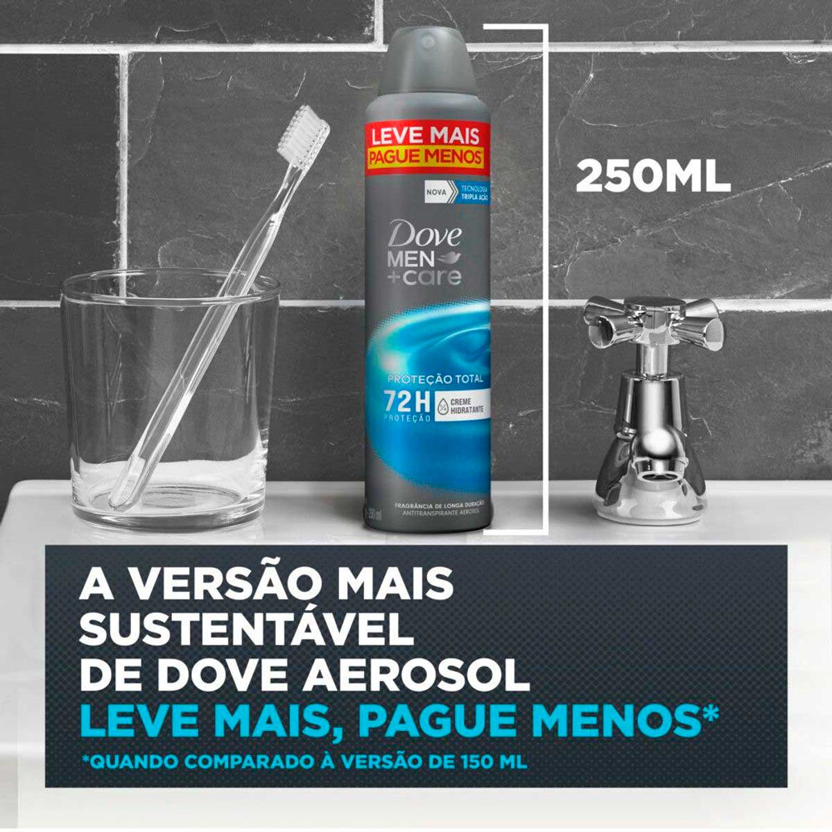 Antitranspirante Aerosol Dove Men+Care Protecao Total 250 ml
