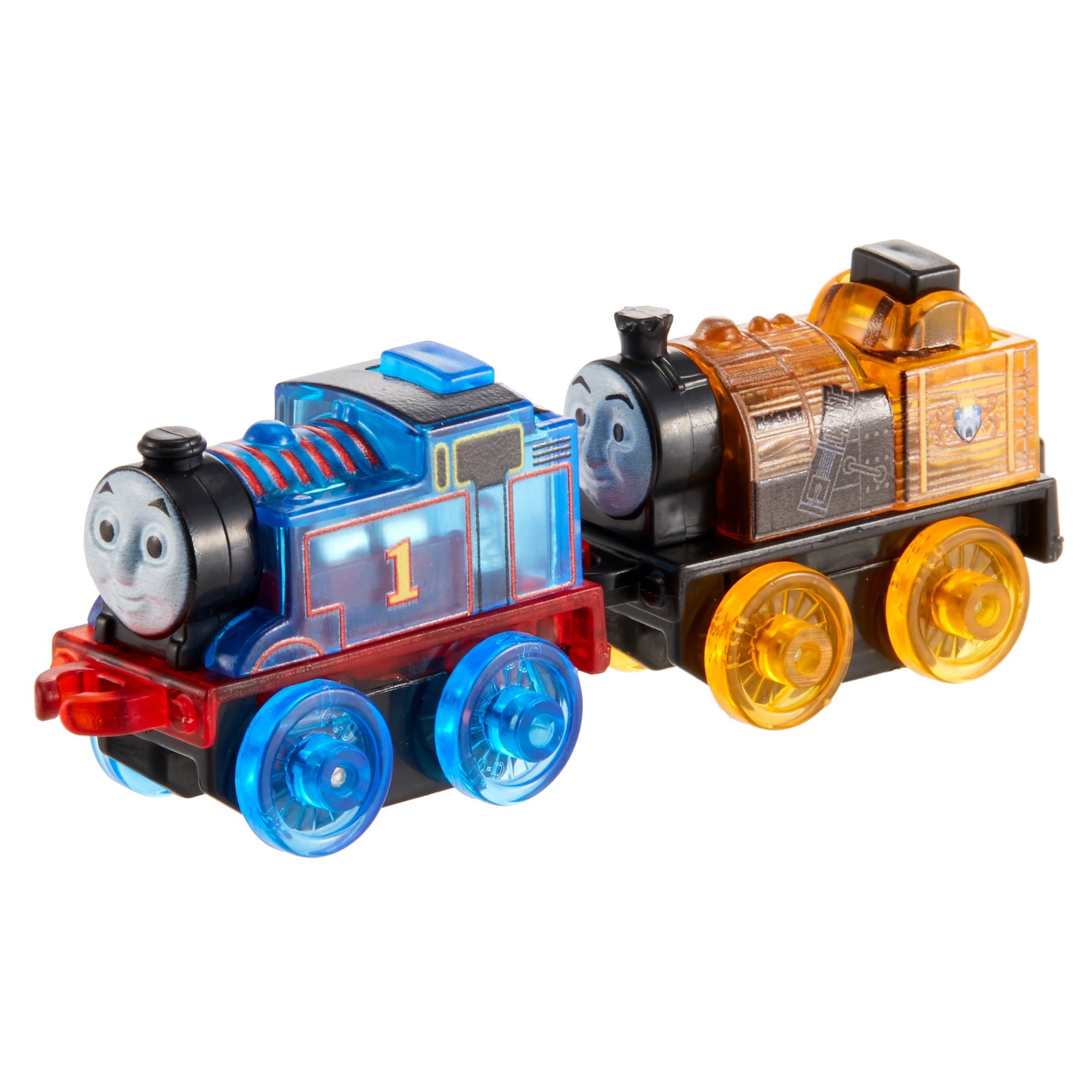 Thomas and Friends MINIS Light-Ups Thomas and Stephen Engines Train Vehicle Playset (2 Pieces)