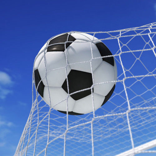 Soccer Goal Post Nets Full Size 12' x 6' Football Anchor Ball Training Sets 2pc