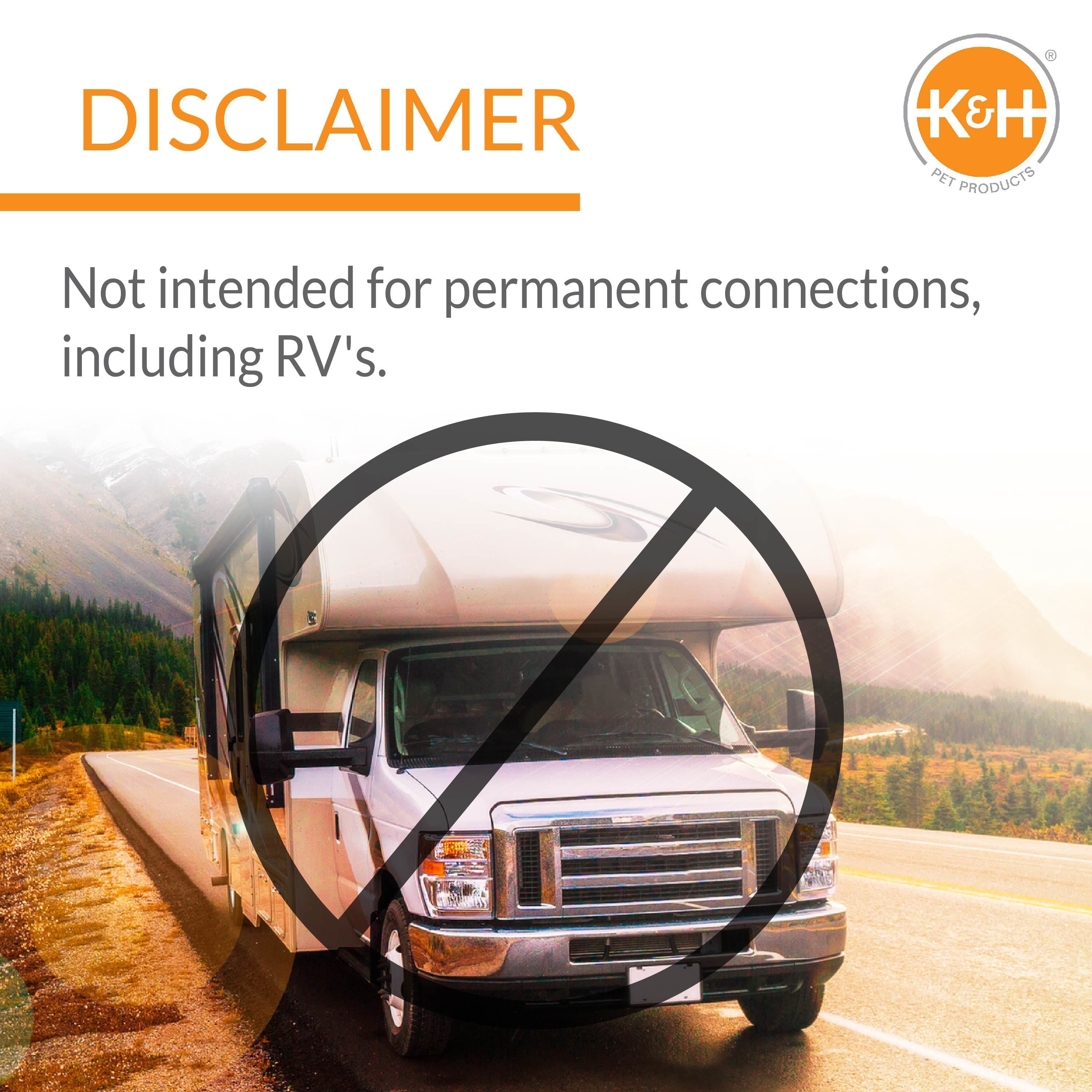 KandH Pet Products Thermo-Hose Ice Free Heated Water Hose Rubber Red 60 Feet 250 Watts