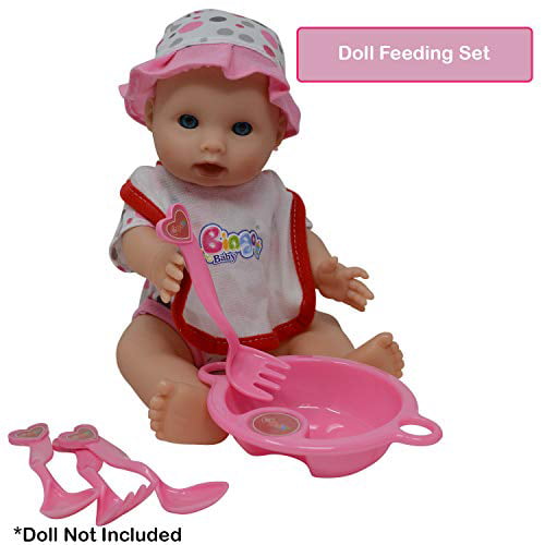 The New York Doll Collection Baby Feeding & Caring Doll Accessories, 50 Pieces