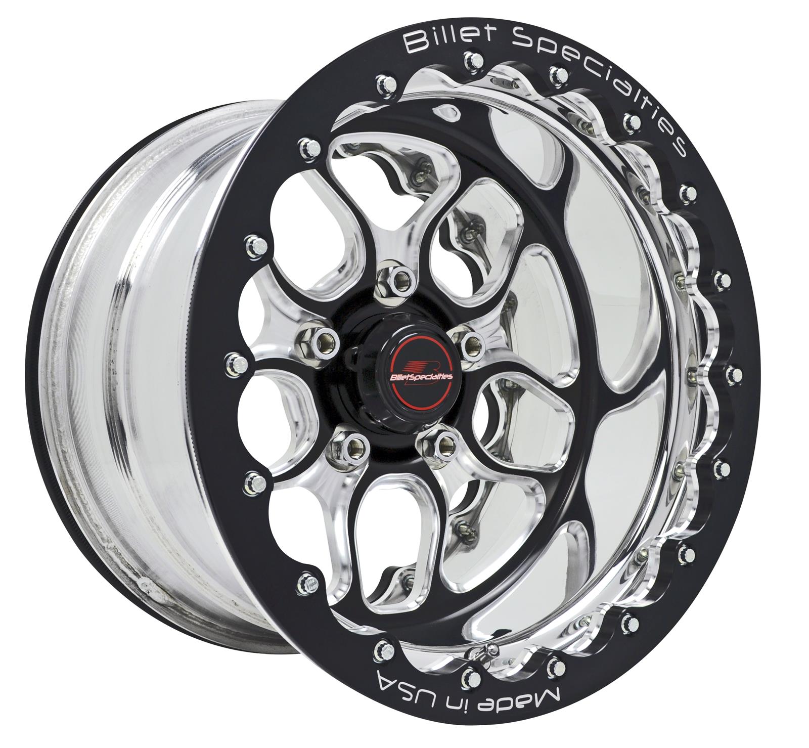 Billet Specialties BRDB25106550N Billet Specialties Win Lite Black Anodized Wheels with Double Beadlocks