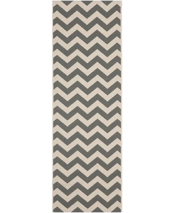 Safavieh Courtyard Grey and Beige 2'3