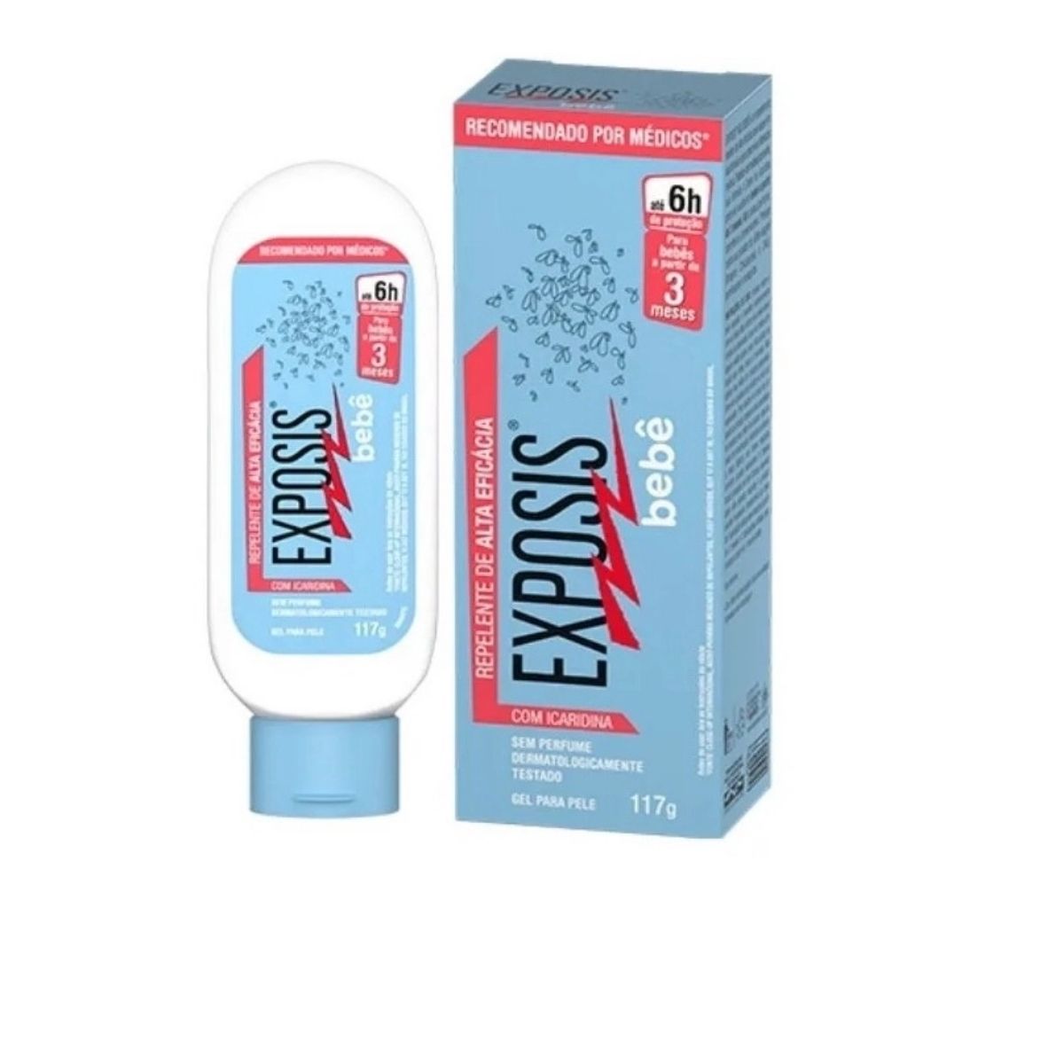 Repelente Exposis Extreme Bebe Ate 6 Horas de Protecao em Gel Tudo 117 g
