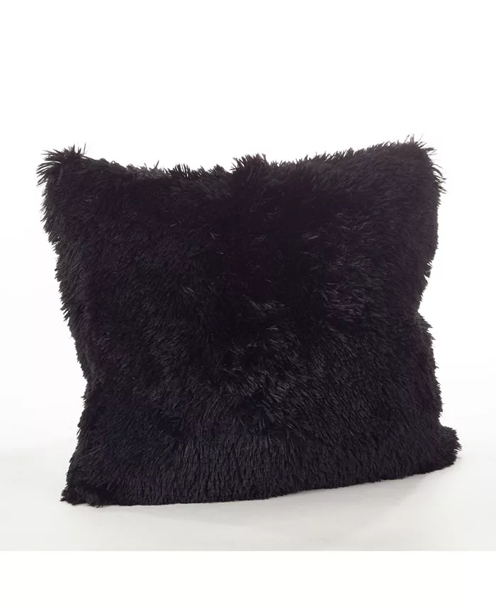 Saro Lifestyle Juneau Classic Faux Fur Throw Pillow， 18
