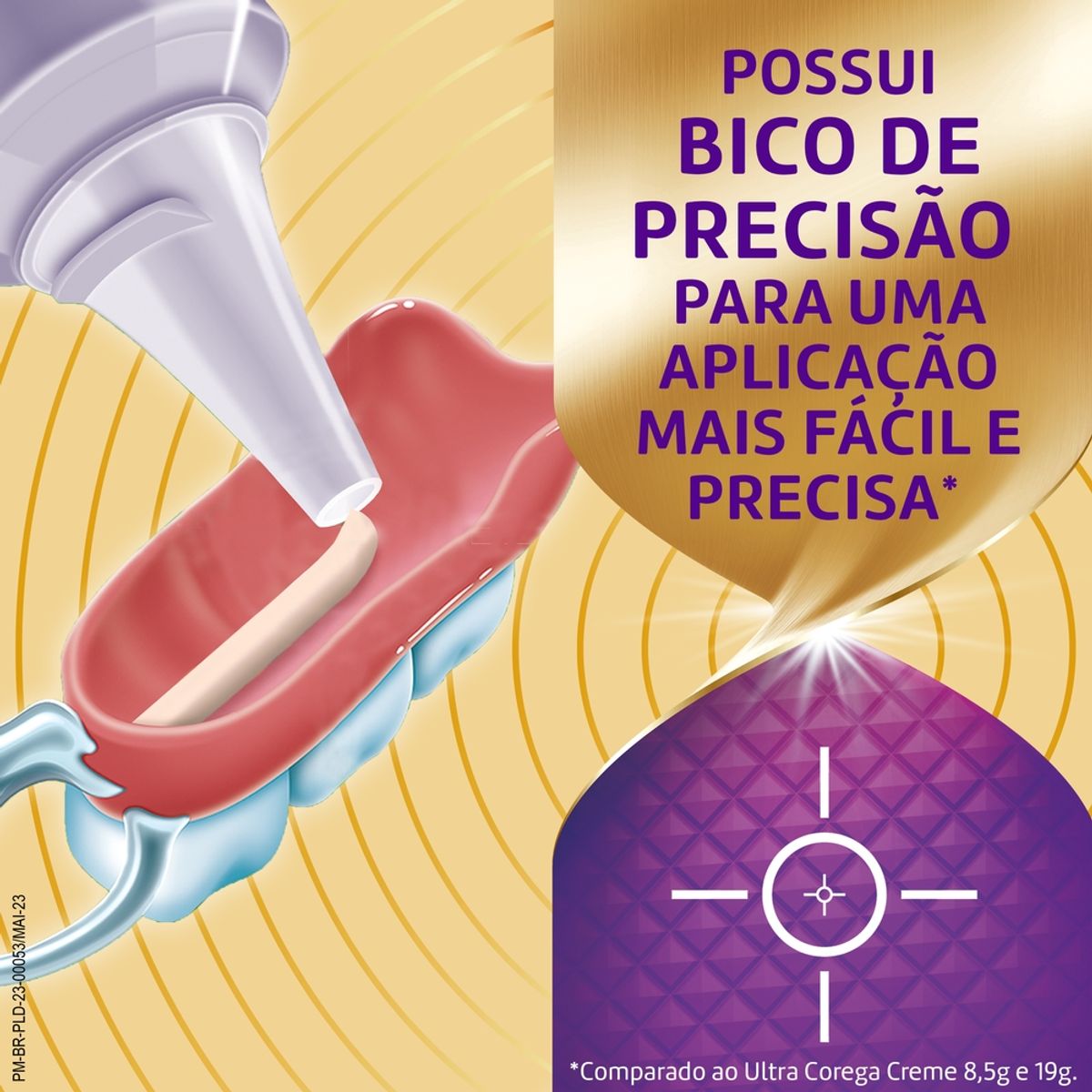 Kit Ultra Corega Creme Max Fixacao Mais Bloqueio Fixador De Protese Com 2 Unidades de 70g