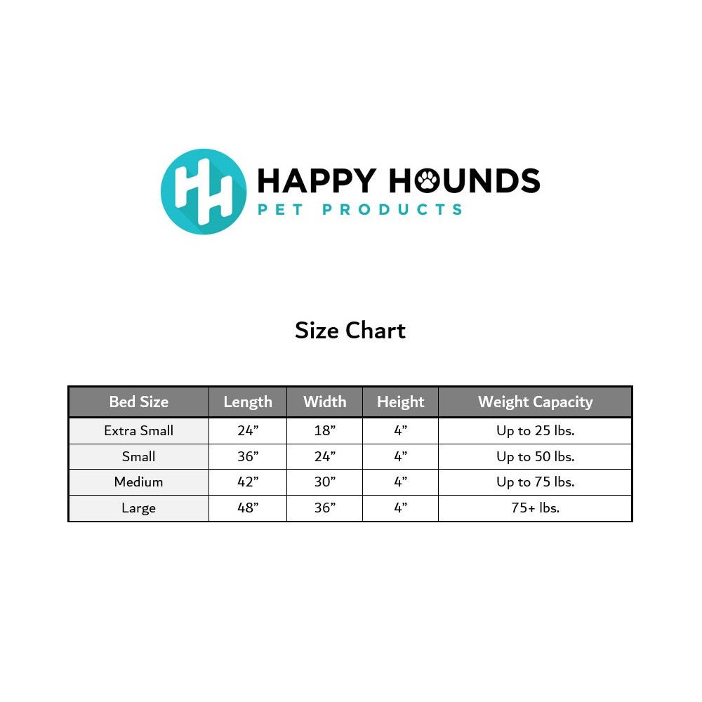 Happy Hounds Oscar Sherpa Orthopedic Dog Bed， Latte， Small (36 x 24 in.)