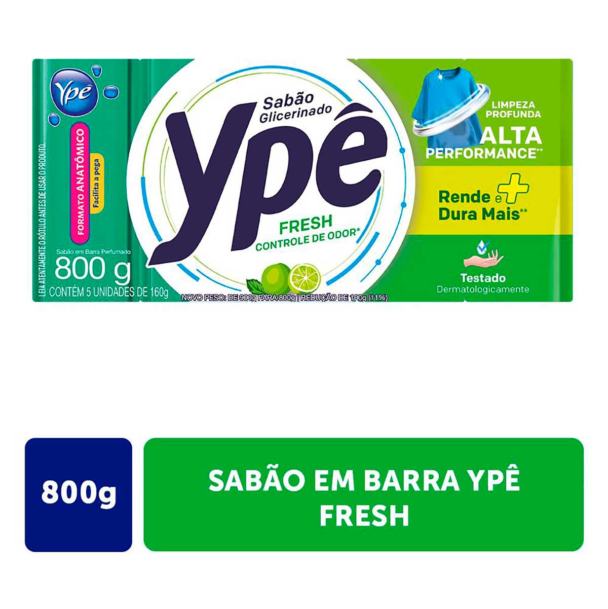 Sabao em Barra Ype Fresh 800g