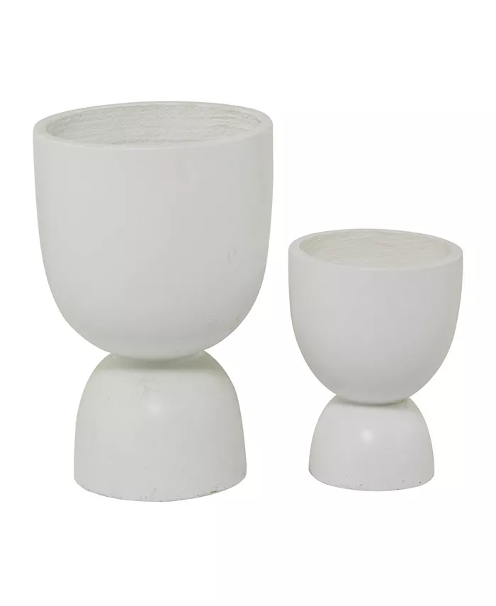 Novogratz Collection Magnesium Oxide Indoor Outdoor Planter Set of 2