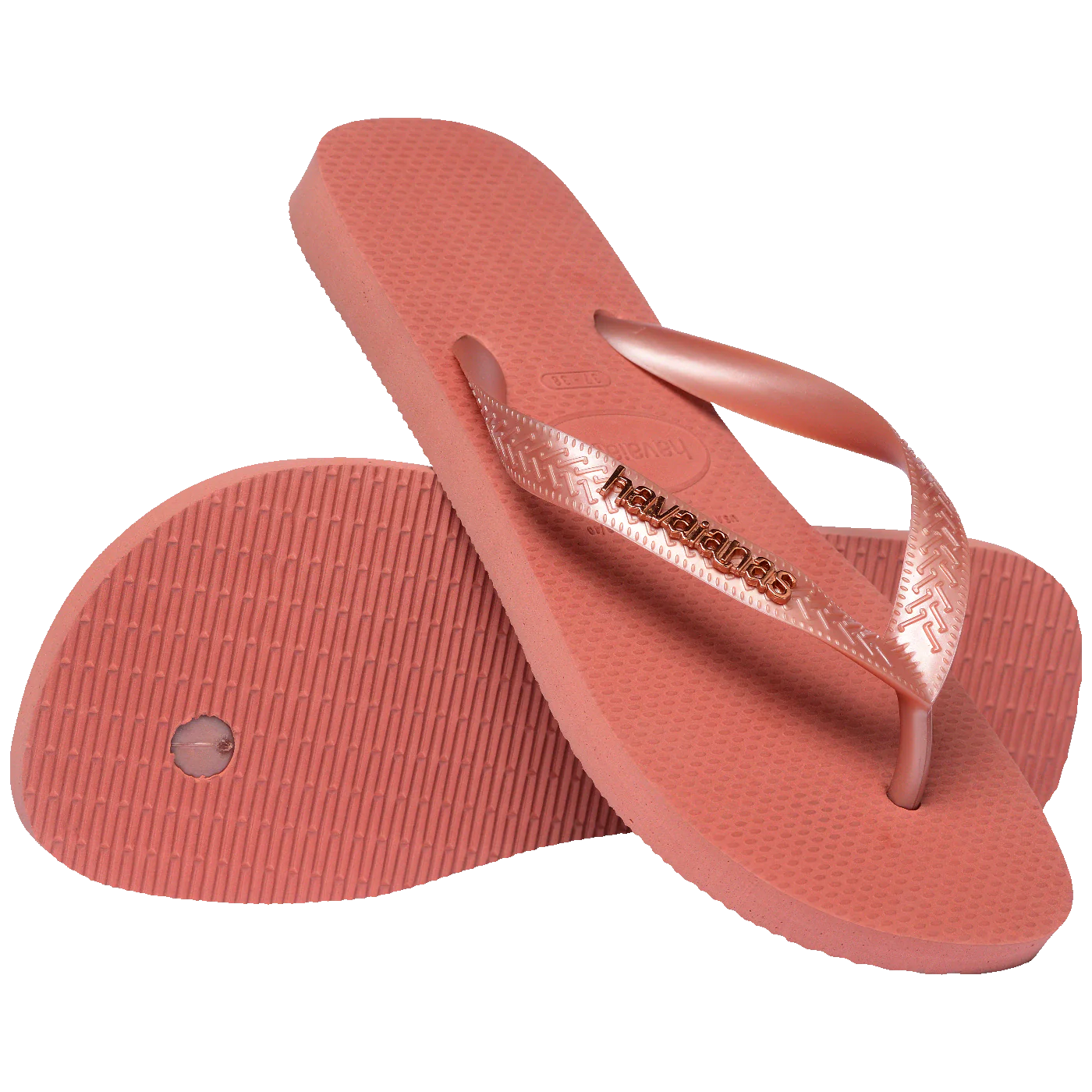 Chinelo Havaianas Top Logo Metálico