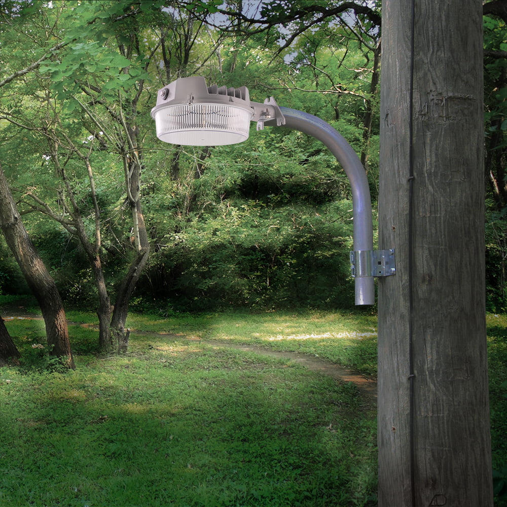 HALO Outdoor ALB 125-Watt 2000 Lumens Integrated LED Grey Basic Area Light