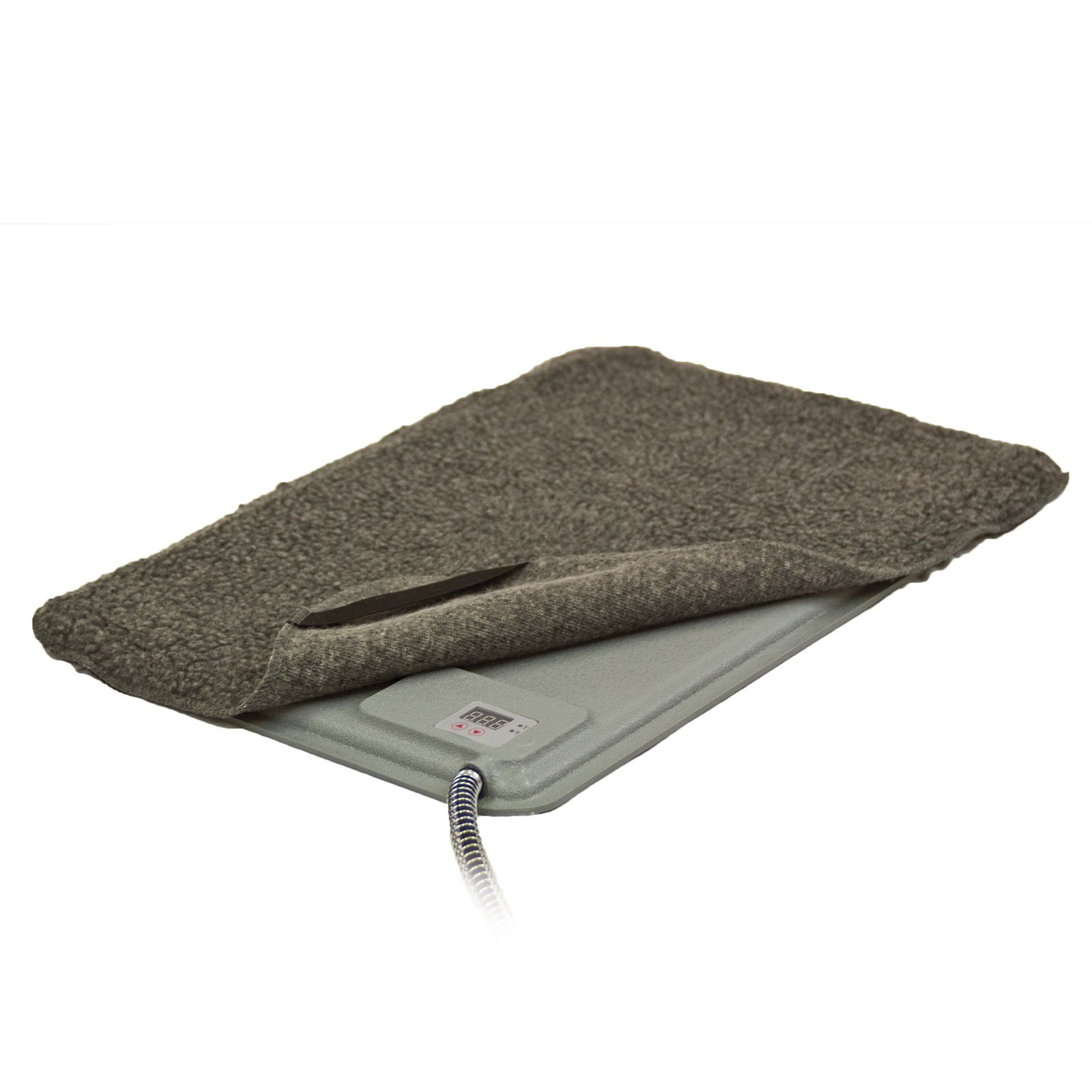 KandH Pet Products Deluxe Lectro-Kennel Dog Pad， Large， Gray