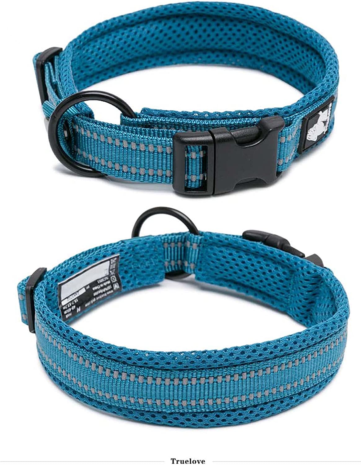 Reflective Adjustable Dog Collar Nylon Pet Collar for Small Dogs 11''-16''