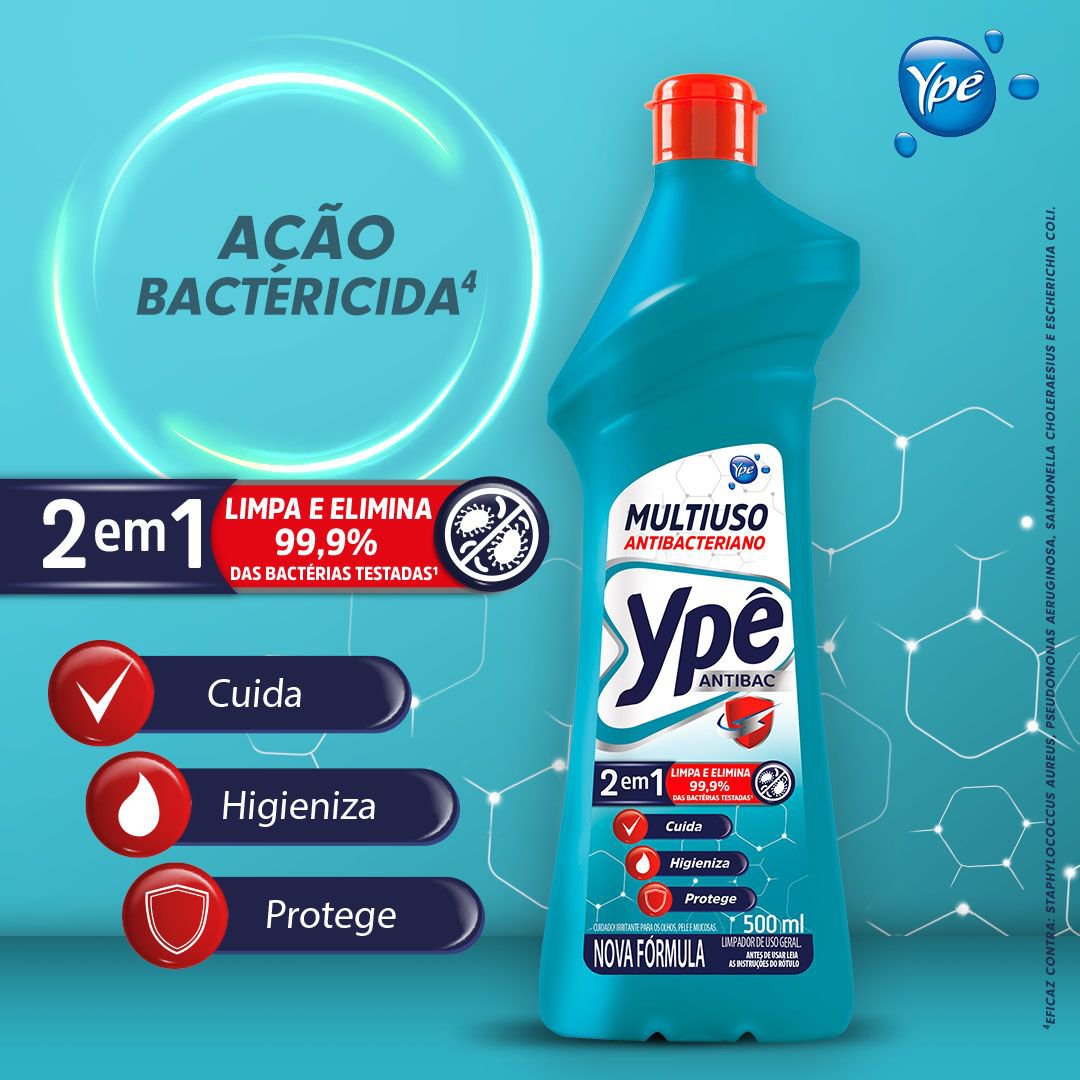 Limpador Multiuso Ype Antibac Squeeze 500 ml