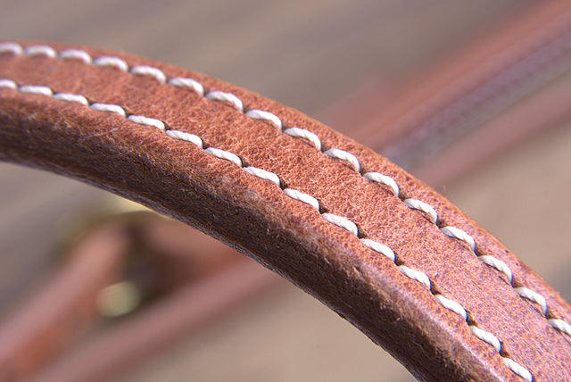 12HL 3/4' Hilason Hermann Oak Leather Quick Change Cheeks Horse Browband Headstall