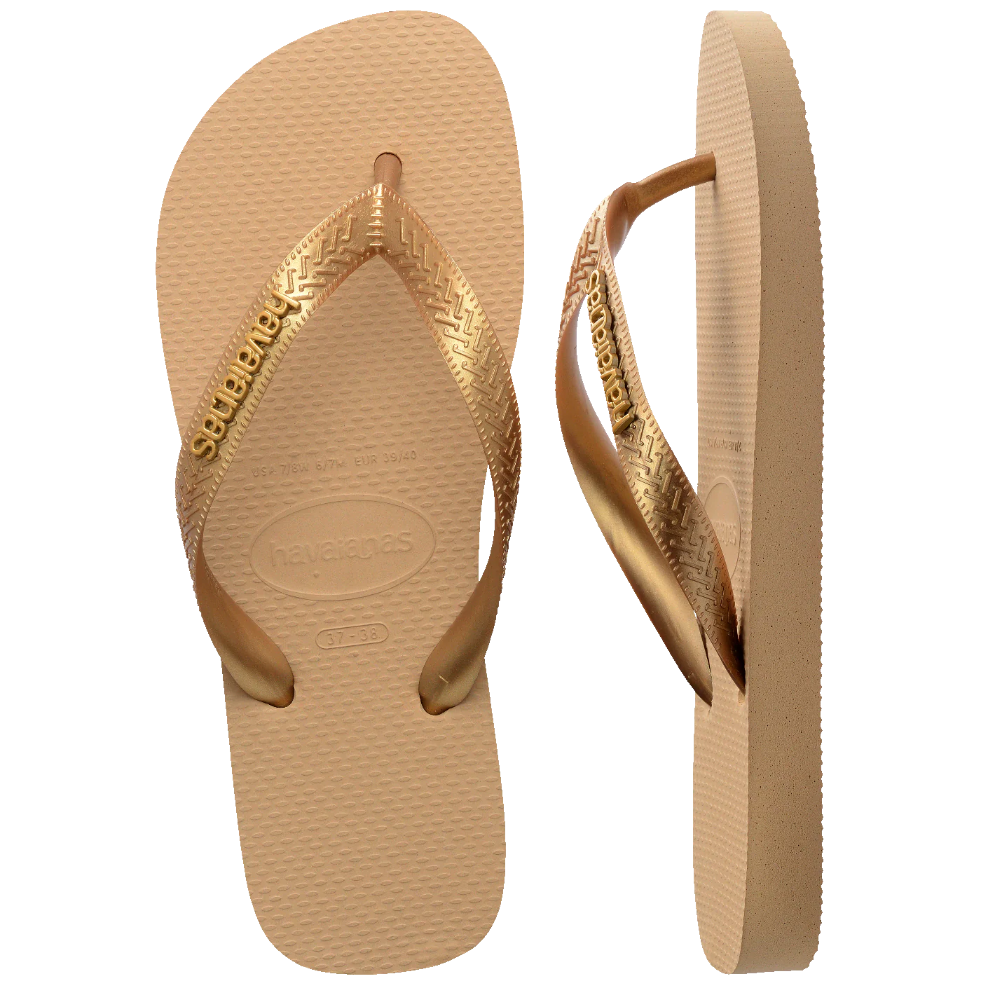 Chinelo Havaianas Top Logo Metálico