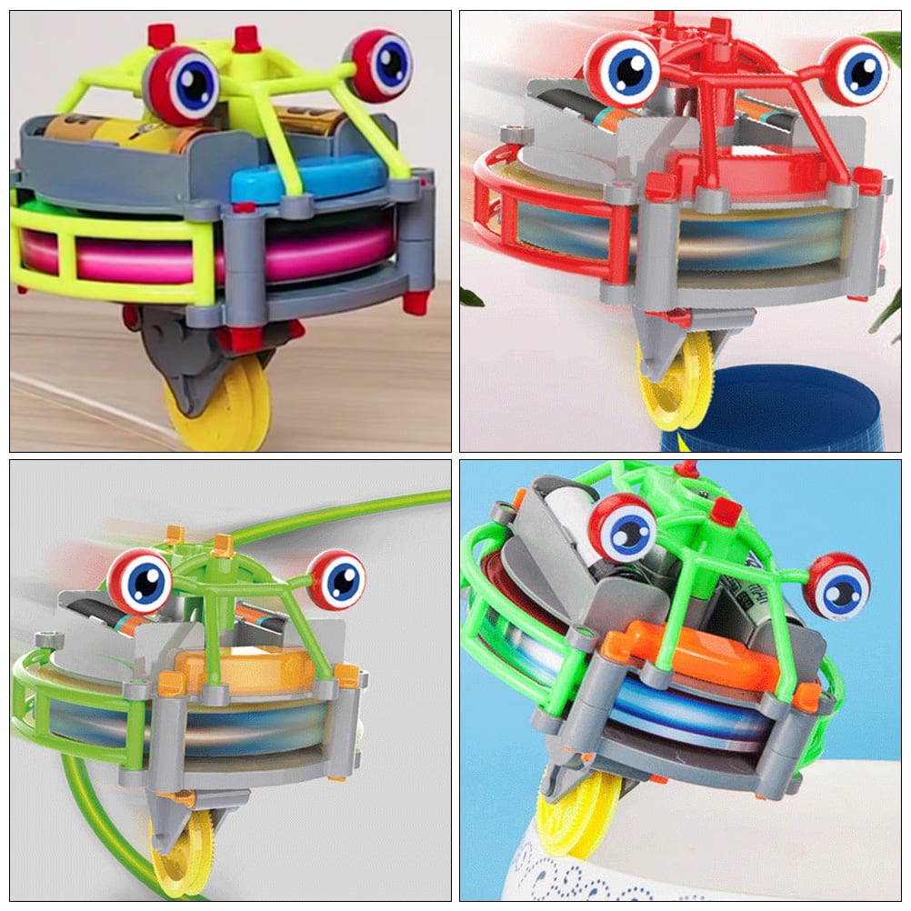 1PC Tumbler Unicycle Robot Toy Wire Walking Assembly Gyro Toy (No Battery)