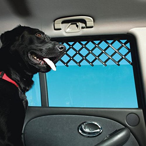 Universal Car Window Dog Screen Guard Gate - Expandable Pet Screen Guard for Automobiles - Pet Barrier Window Ventilation Gate (Medium， Black)