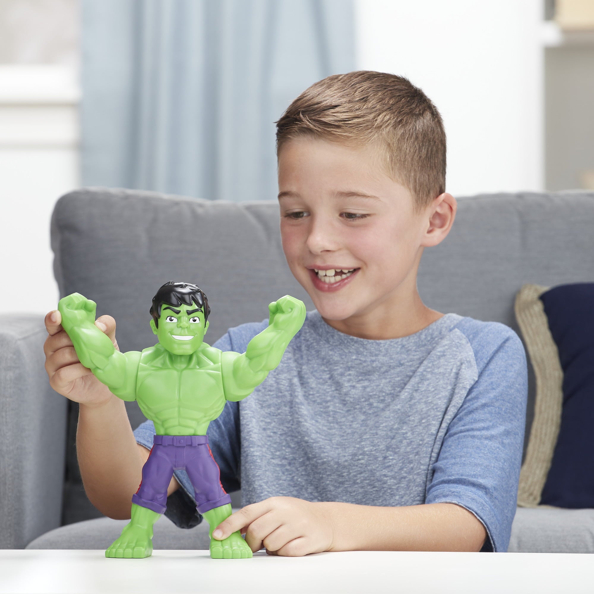 Playskool Marvel Super Hero Adventures Mega Mighties Hulk， 10-Inch Toy