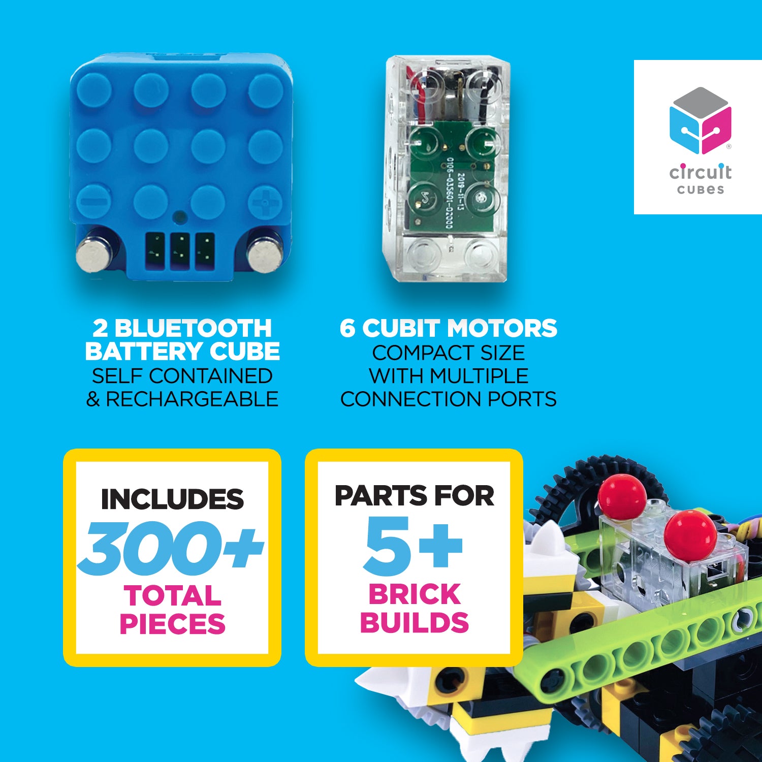 Circuit Cubes Robots Rumble 2-player Remote Control Robotics Kit 8-12