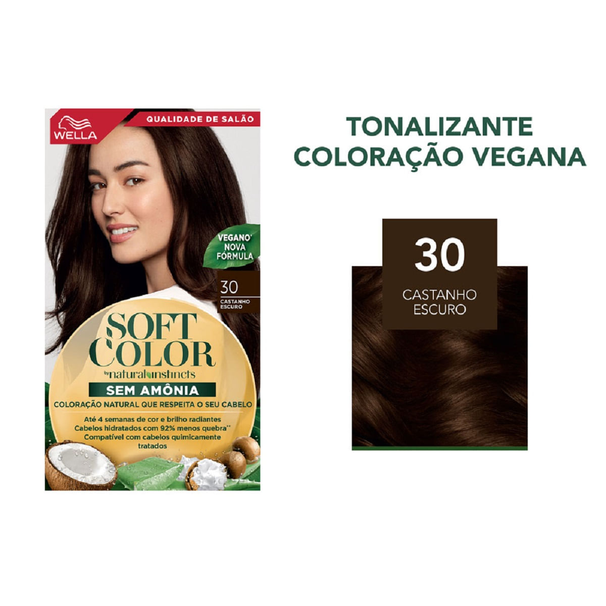 Tonalizante Wella Soft Color 30 Castanho Escuro