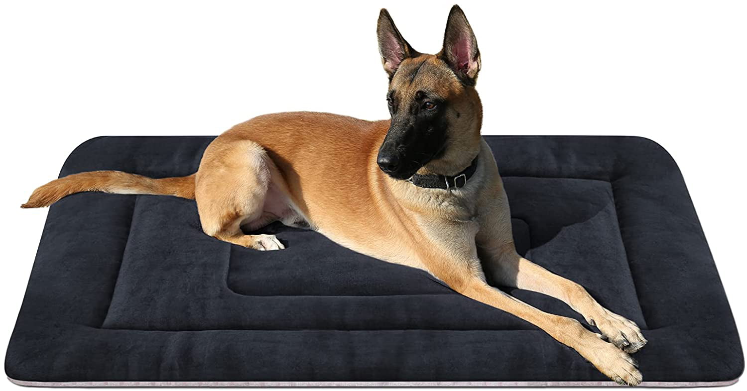 PROCIPE Pet Bed Washable Dog Crate Mat Anti-Slip Kennel Pads 42 inch Dark Grey