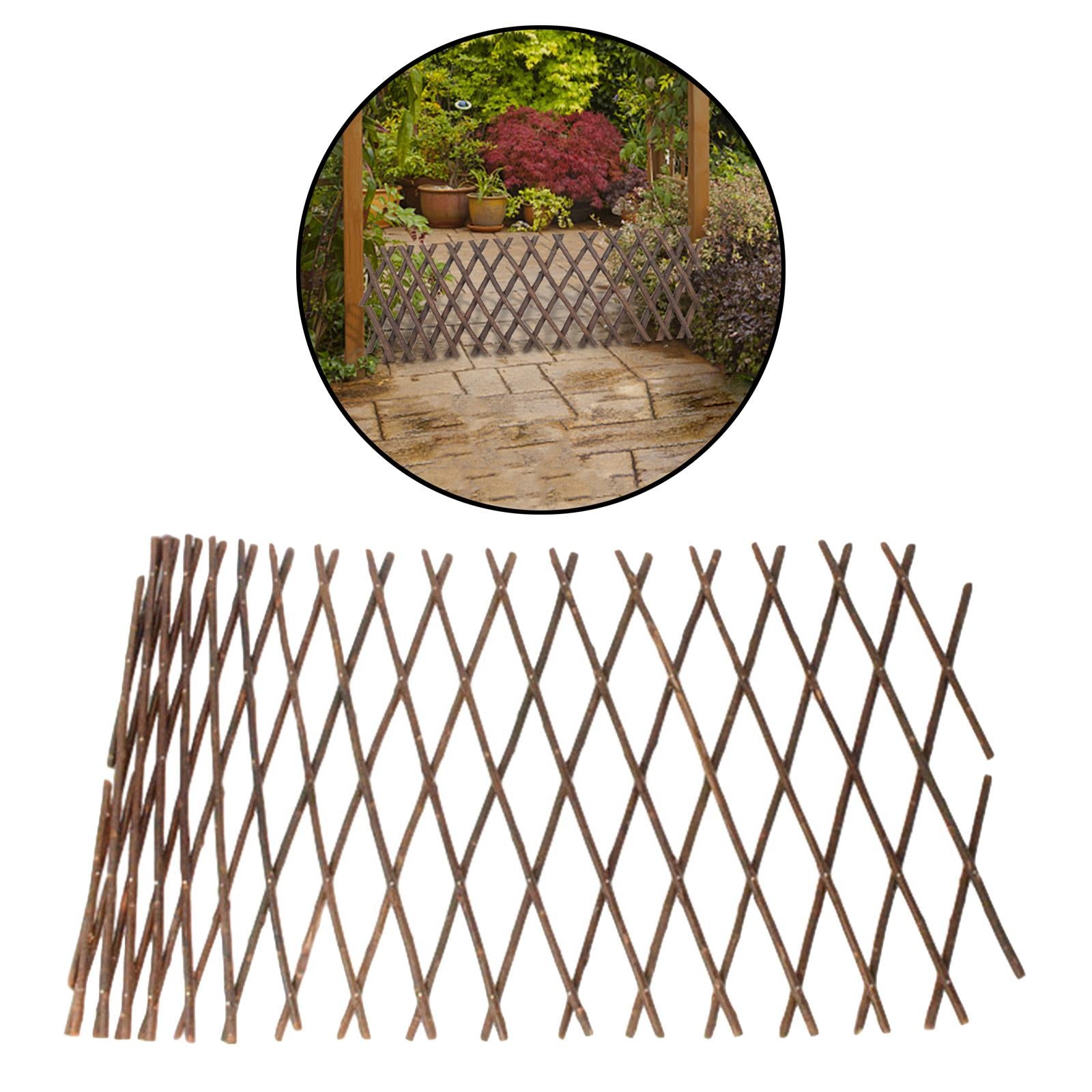 Expanding Garden Fence Trellis Screen Planting Climbing Lattice Support Panel for Home Restaurant