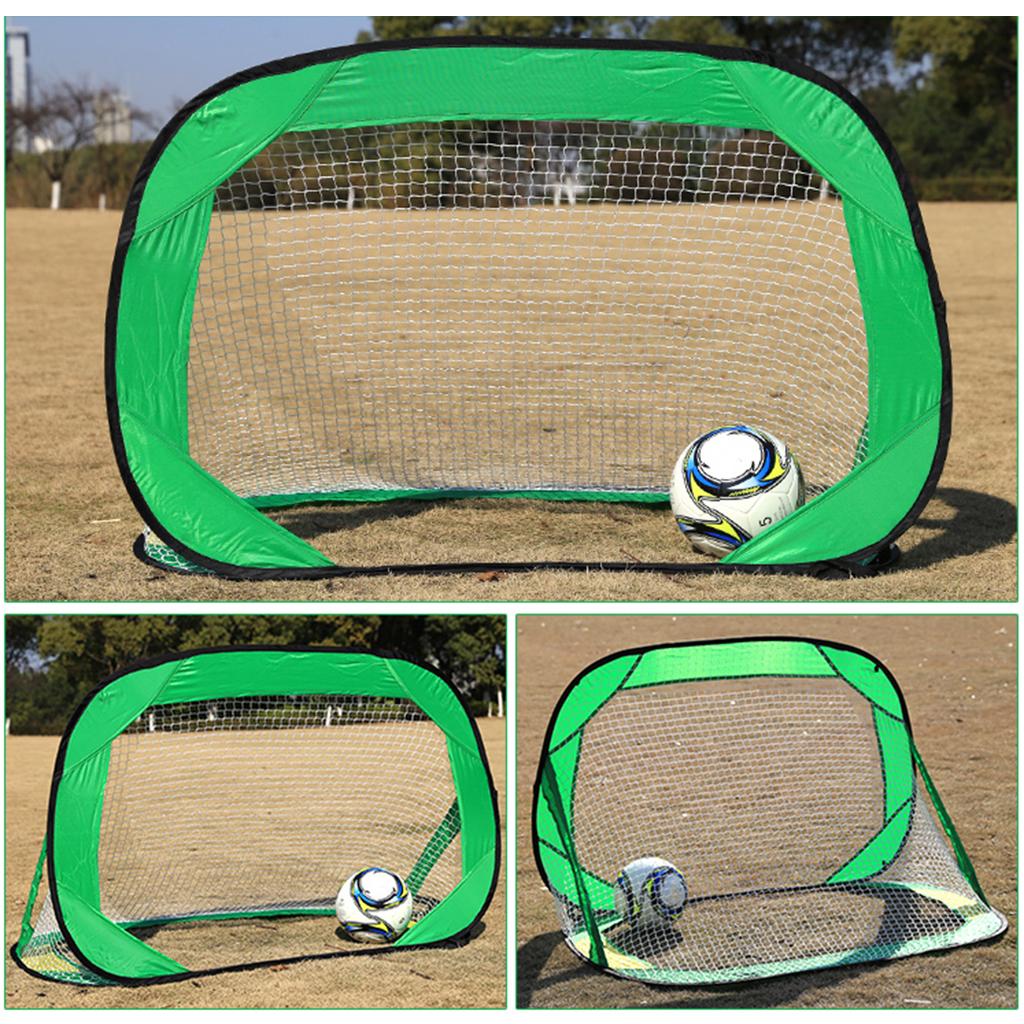 Kids Small Size Portable Soccer Goal Football Gate Outdoor Sport Training Toy - Green