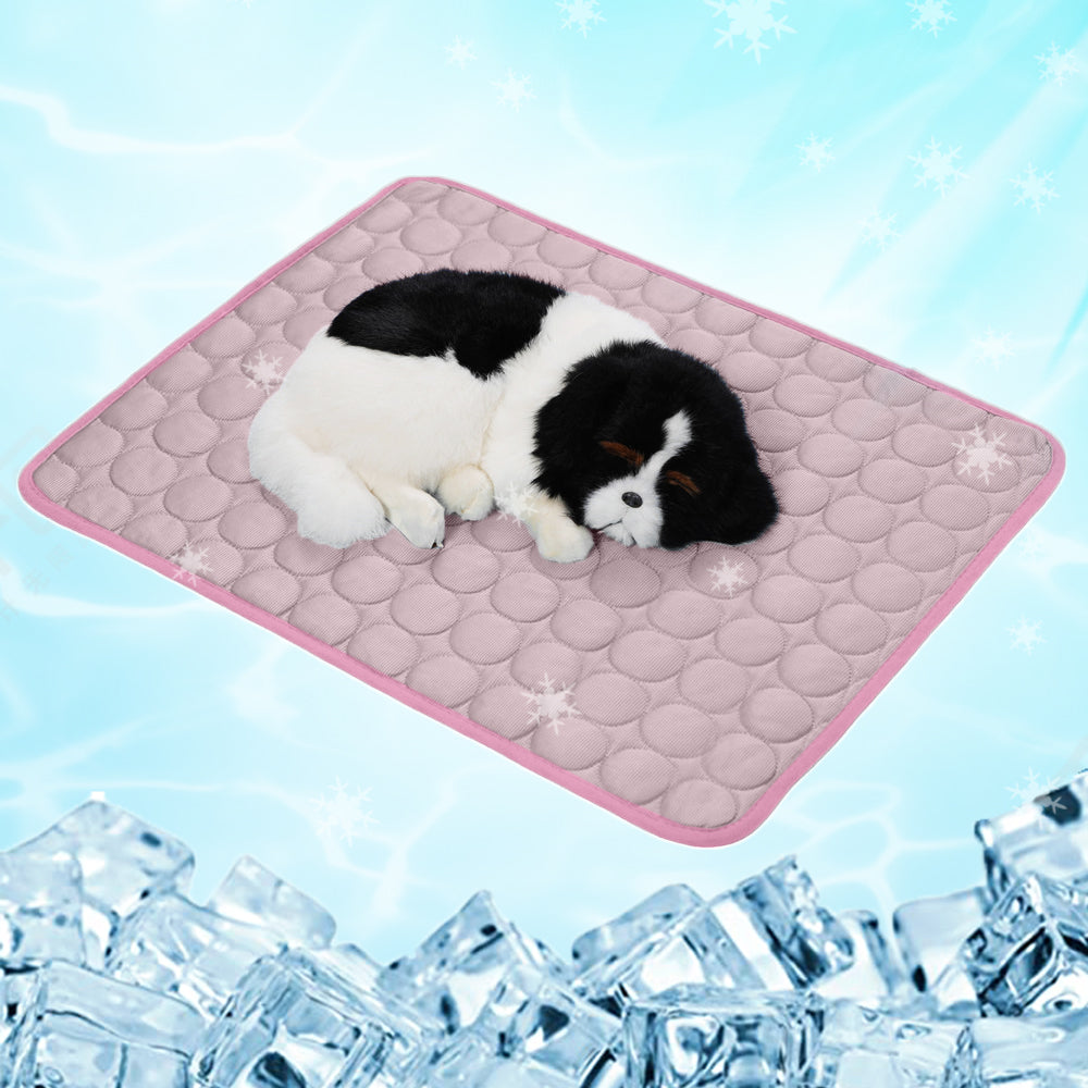 Coloody Pet Dog Washable Dog Cooling Mat Ice Silk Pet Self Cooling Pad Blanket，Suitable for Dogs and Cats
