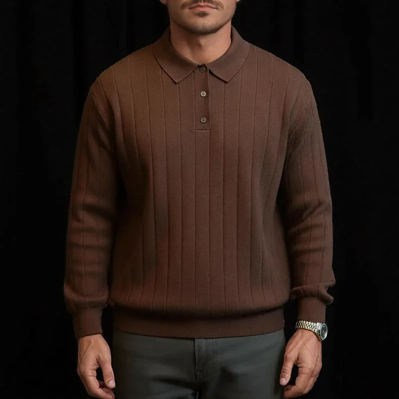 Camisa Polo Valenor™ em Viscose Canelada de Alto Padrão / Presença Sofisticada para o Homem de Presença!