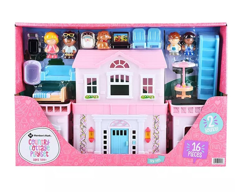 4306 Preschool Country Cottage Playset (16 Pieces)