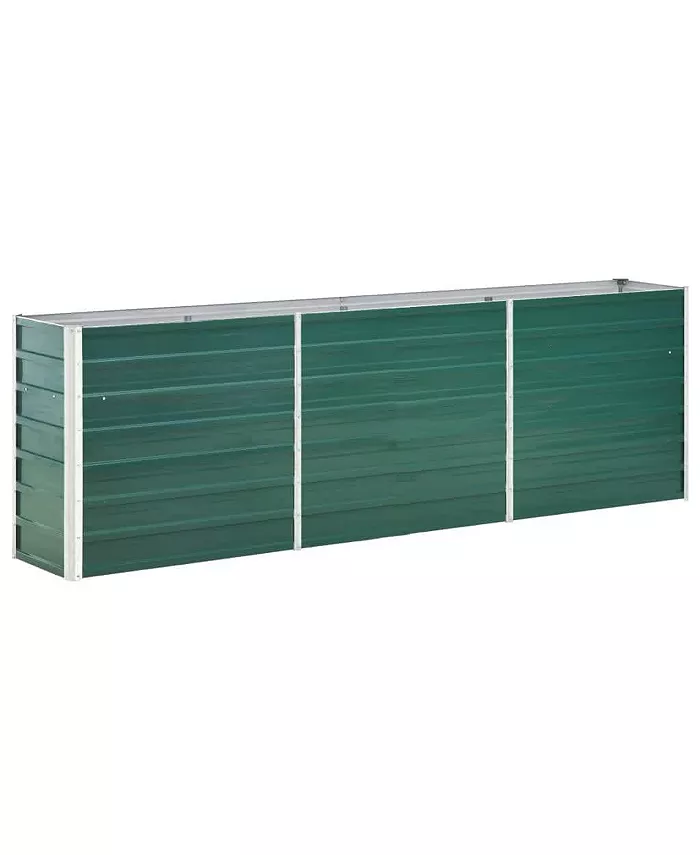 vidaXL Garden Raised Bed Galvanized Steel 94.5